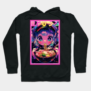 Cute Anime Girl |  Ramen Noodles | Hentaii Chibi Kawaii Design Hoodie